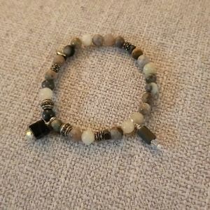 Tourmaline + amazonite bracelet